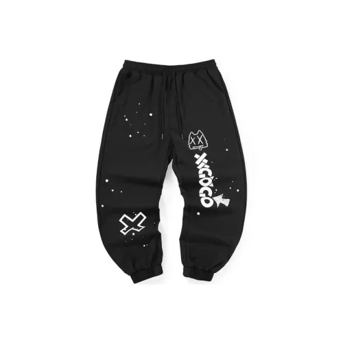 XXGOGO Штаны с манжетами Тренировочные штаны Унисекс Черный