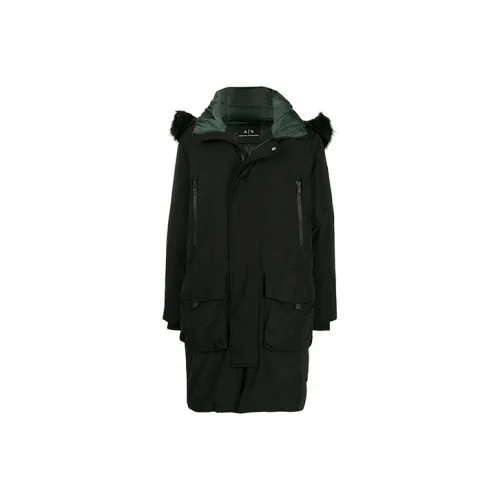 ARMANI EXCHANGEAE Хлопковый пуховик Мужской Черный