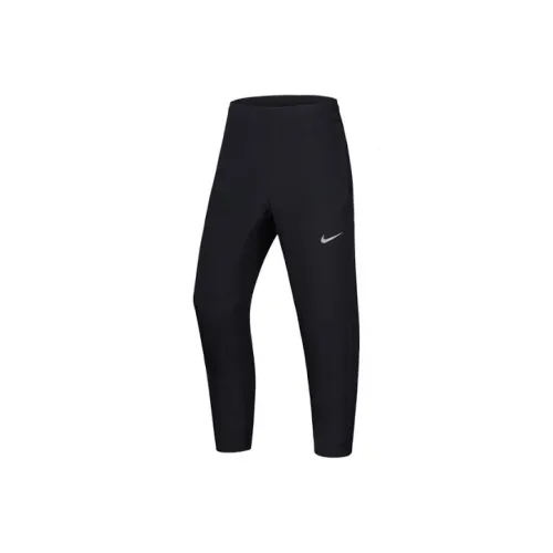 Nike Черные Мужские Вязаные Тренировочные Штаны