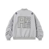 Серый хлопковый пуховик