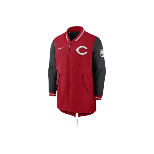 nike Dugout Куртки Пальто MAJOR League Баскетбол Cincinnati Reds Мужской Красный