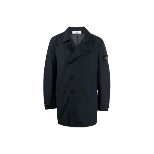 Stone Island Темно-синий Синий Мужской Тренч