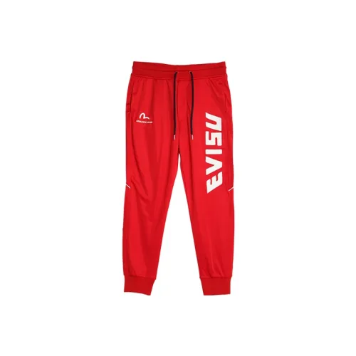 EVISU FW19 Повседневные брюки Мужские Красные