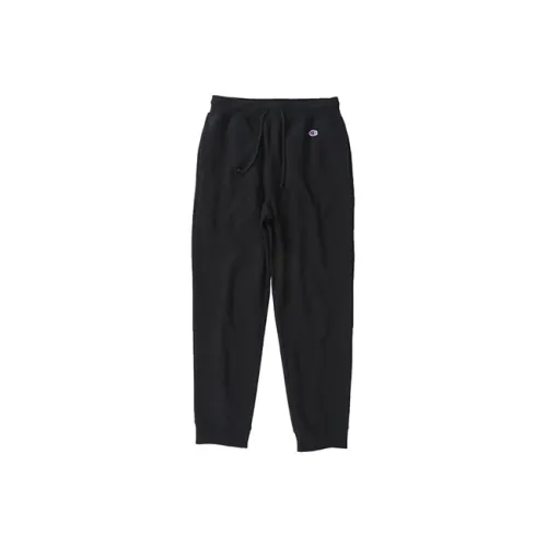 Champion Штаны с манжетами Умеренный Тренировочные брюки Версия для Японии Мужской Черный