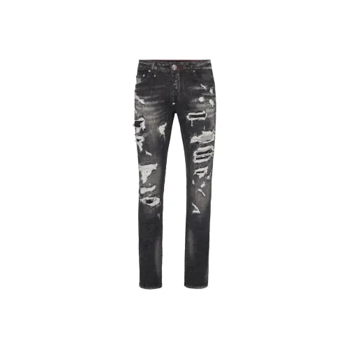 PHILIPP PLEIN Серый Мужской Джинсы
