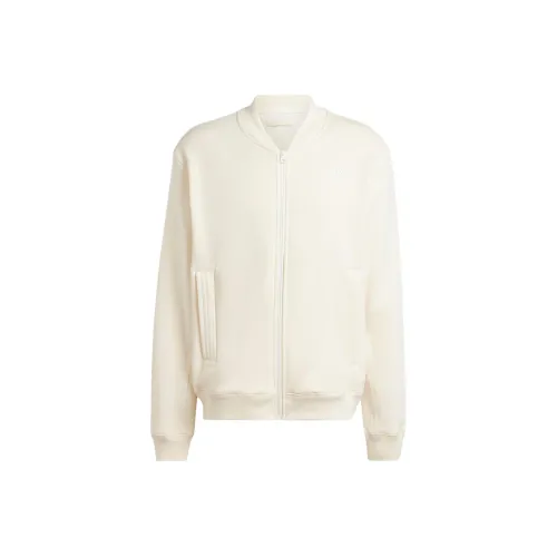 Adidas Lounge Флис BOMBER Куртка с молнией Куртки и Пальто Мужской Бежевый