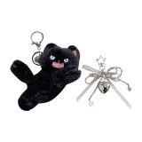 Черный - Летающий удар + Бусины Единорог (Случайный цвет)