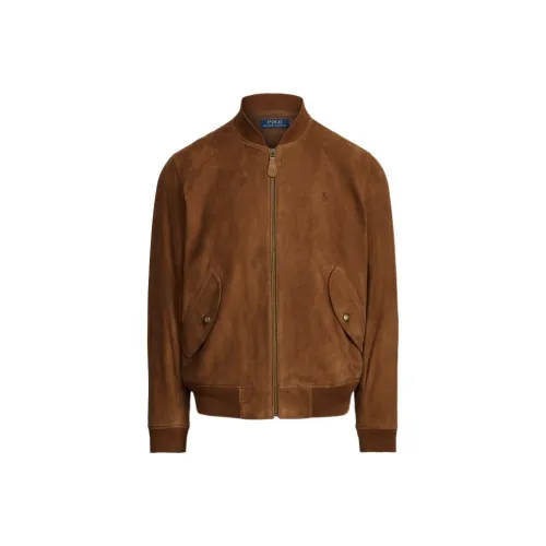 Polo Ralph Lauren SS22 Кожа Куртка Мужская Коричневая