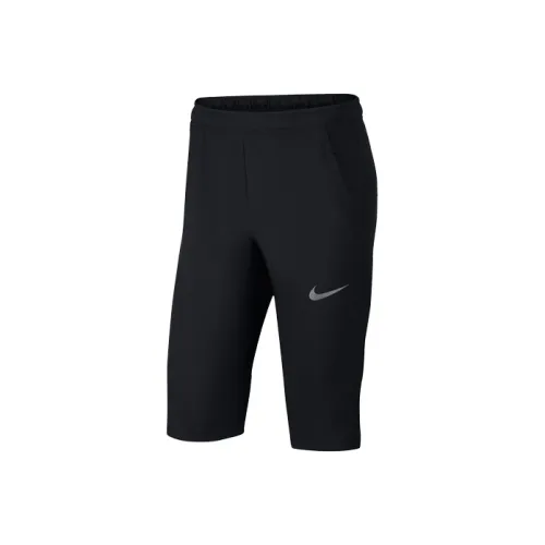 Nike Dri Fit Черные Мужские Вязаные Тренировочные Штаны