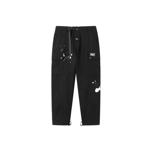 EVERLAST Прямой крой Брюки Повседневные Унисекс Черные