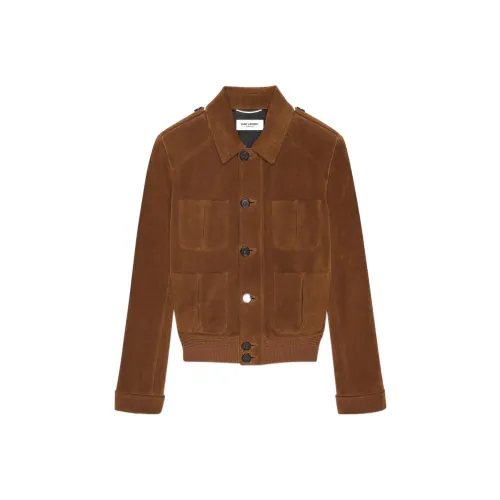 SAINT LAURENT Кожа Куртка Мужская