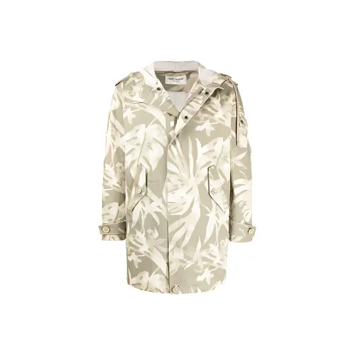 SAINT LAURENT PARKA Пальто Мужское Зеленое