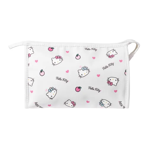 Sanrio Hello Kitty Polyester Makeup Bag Clutch Regular Women's White