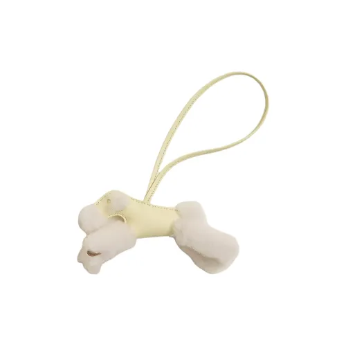 HERMES Мило (фиолетовый) Овечья кожа Сумка Аксессуар Женские Светлый бежевый Milton Желтый