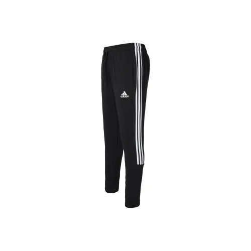 Adidas Черные Мужские Вязаные Тренировочные Штаны