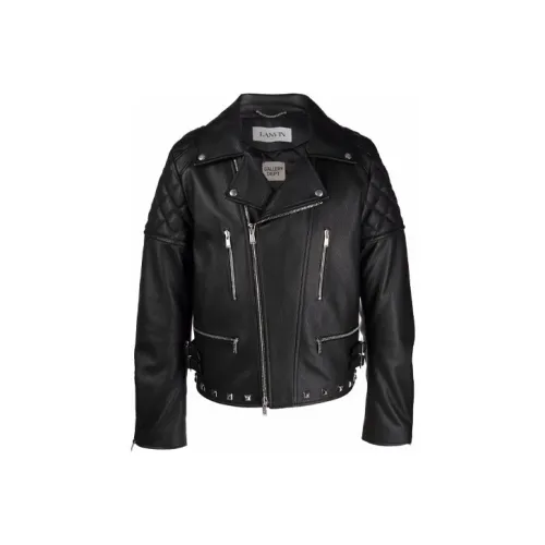 Lanvin x Gallery Dept. Кожаная куртка мужская черная