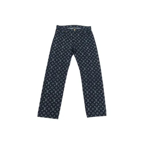 LOUIS VUITTON Новые ежеквартальные продукты LV Синий Мужской Джинсы