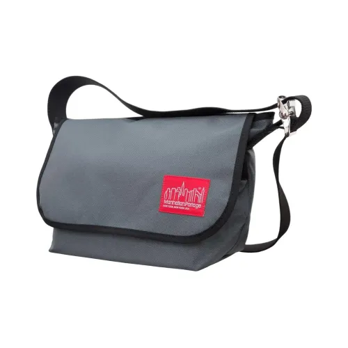 Manhattan Portage Нейлоновая сумка для доставки сумка через плечо среднего размера унисекс серого цвета