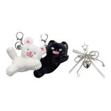 Пара Комплект - Черный Flying Kiss + Белый Flying Kiss (Пара) + Шарм Единорог *2 (Случайный цвет)