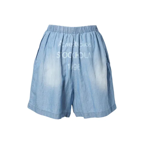 ACNE STUDIOS Джинсовые шорты Мужские Средне-синие