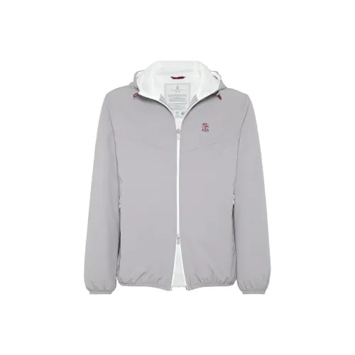 BRUNELLO CUCINELLI Светло-серый Мужские Куртки