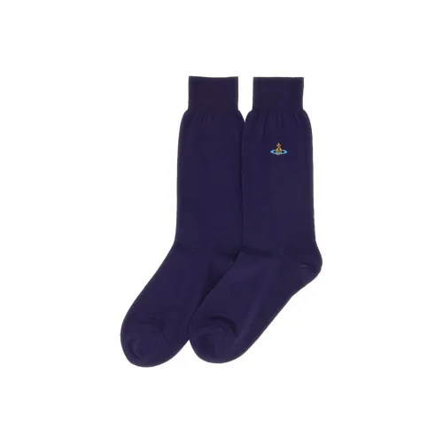 Vivienne Westwood Синие Женские Носки MID до икры