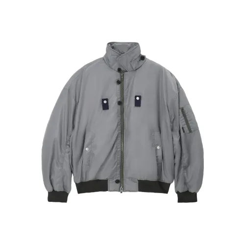 UNVESNO Серый Унисекс Объёмные куртки (пуфы)