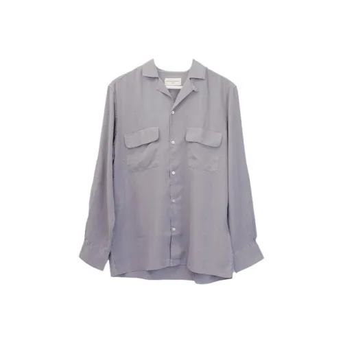 OFFICINE GENERALE Рубашка Мужская Железо Серый