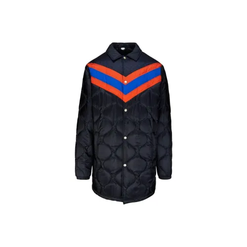 GUCCI Хлопковый пуховик Мужской Navy Blue