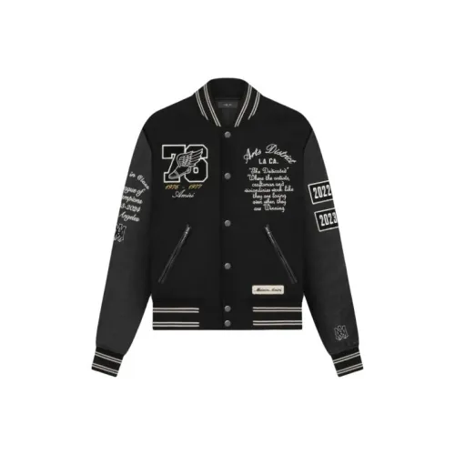 AMIRI OVERSIZED EAGLE VARSITY Куртки и пальто Мужской Черный