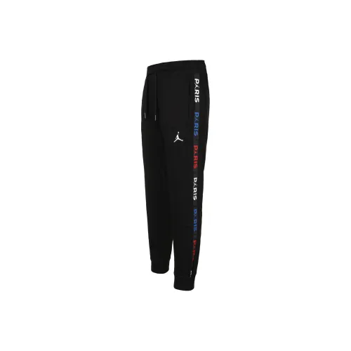 Джордан Черные Мужские Вязаные Тренировочные Штаны
