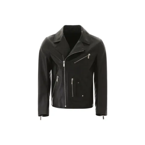 DIOR Кожа Куртка Мужская Черная