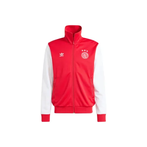 Adidas Originals Essential Ajax Amsterdam ESSENTIALS TREFOIL TRACK TOP Куртки Пальто Мужской Красный