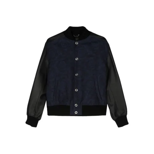 VERSACE FW23 Куртки и Пальто Мужской Морской Синий