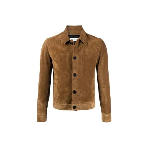 SAINT LAURENT Кожа Куртка Мужская