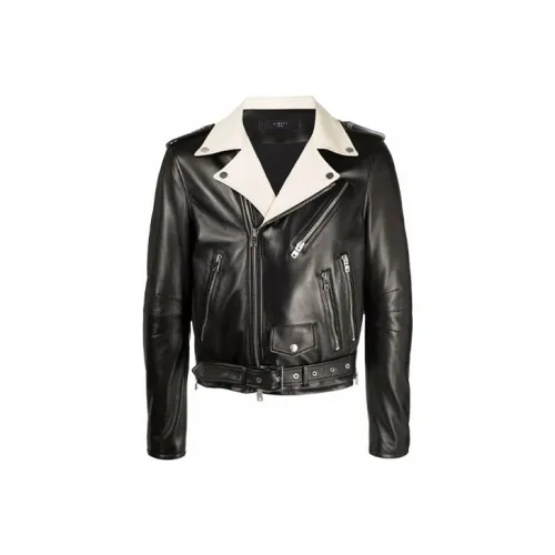 AMIRI Черные Мужские Кожаные Куртки