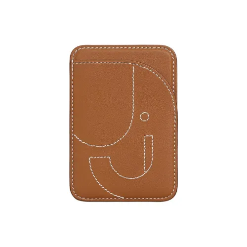 HERMES MagSafe Swift Коровья кожа Держатель для карт Женский 37 Золотисто-коричневый