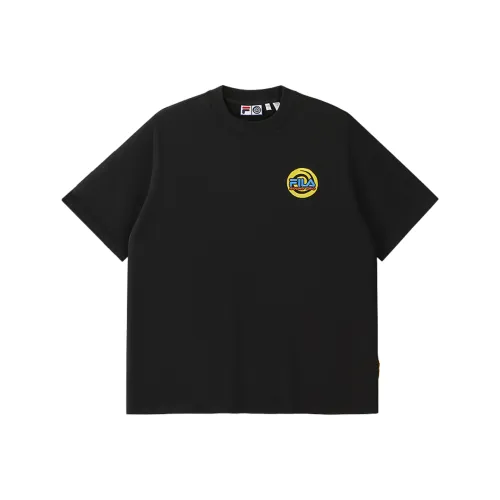 FILA FUSION X ROUND TWO SS25 T-Shirt Унисекс Глубокий Черный BK