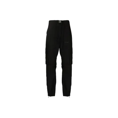 Off Белый FW21 Черный Мужские Карго Брюки