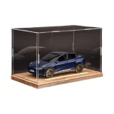 Модель Y[Синий] + Массивная древесина Пыльная крышка