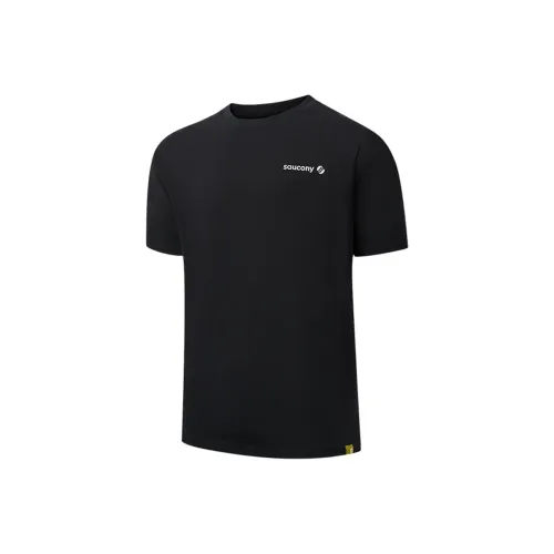 Saucony Черная Унисекс Футболка