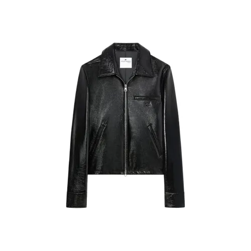 COURREGES SS25 Виниловая куртка Куртки и пальто Мужской Черный Черный
