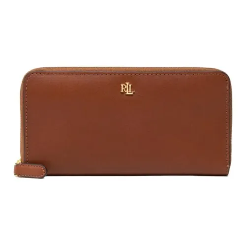 Polo Ralph Lauren Кожа Кошелек Большой Женские Коричневый