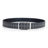 Серебряная пряжка, черный ремешок