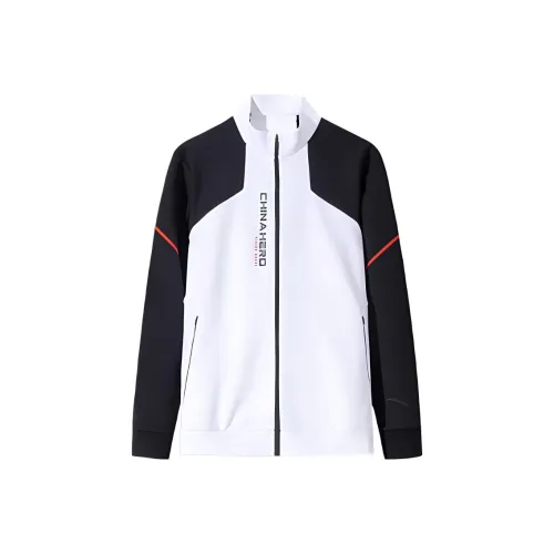 ANTA Variety Тренировки Коллекция Куртки и Пальто Мужской Чисто Белый Основной Черный