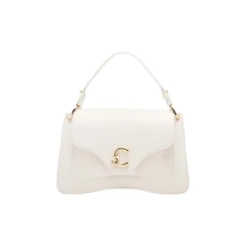 COCCINELLE C ME GRAIN LEATHER Сумка через плечо Сумка среднего размера Женская Белая