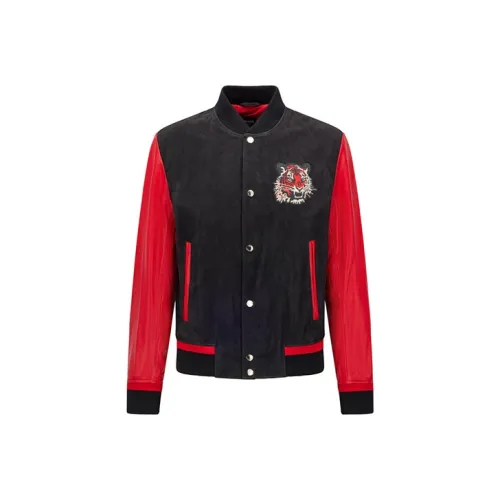 Hugo Boss FW21 Кожа Куртка Мужская Красная