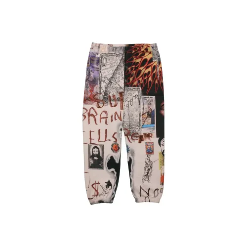 Supreme FW20 Черно-белая панда Унисекс Вязаные Тренировочные Брюки