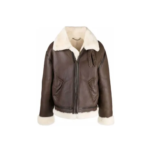 Vetements Коричневый Унисекс Кожаные куртки