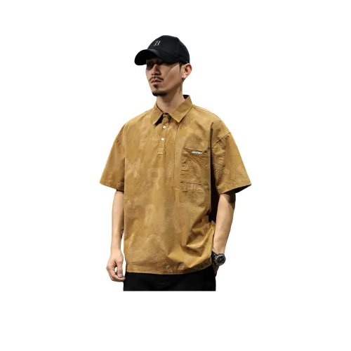 LUJIEBANG Кофе Мужские Рубашки